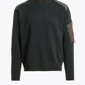 PARAJUMPERS - BRAW MAN CREW NECK SWEATER - 0242 GREEN GABLES